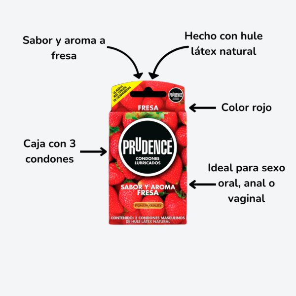 Condones Prudence Fresa - Image 2